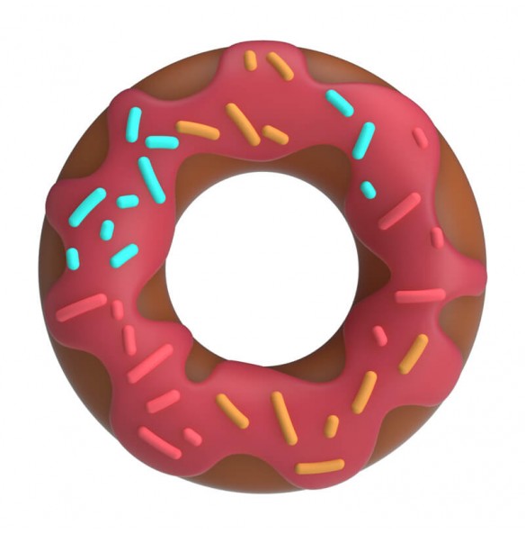 PRETTY LOVE - Choco Super Donut Cock Ring (Pink) PRETTY LOVE - Choco Super Donut Cock Ring (Pink)